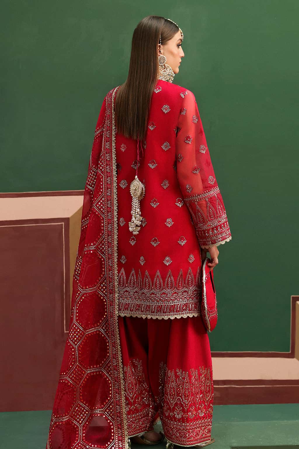 3 Piece Embroidered By Afrozeh MZD-40 - STITCHED