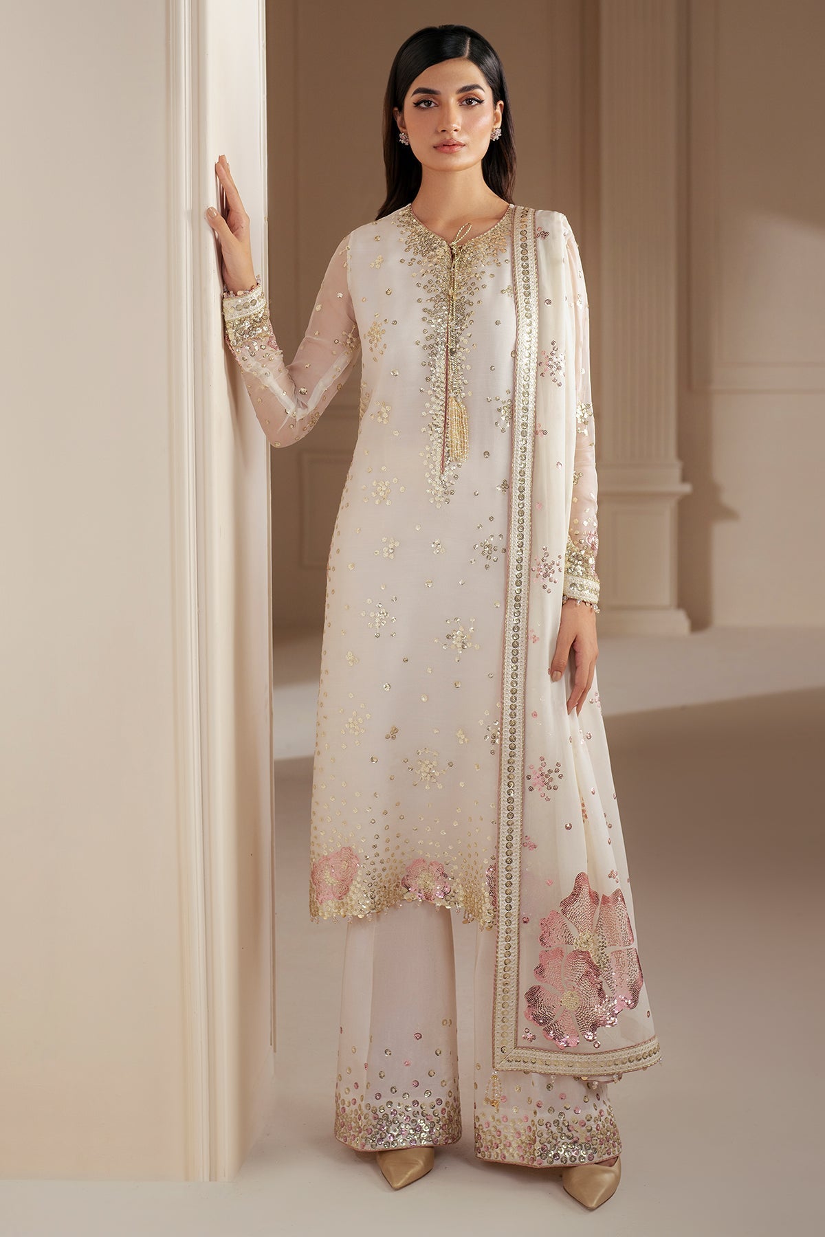 Embroidered Chiffon By Jazmin MZD-47 - STITCHED