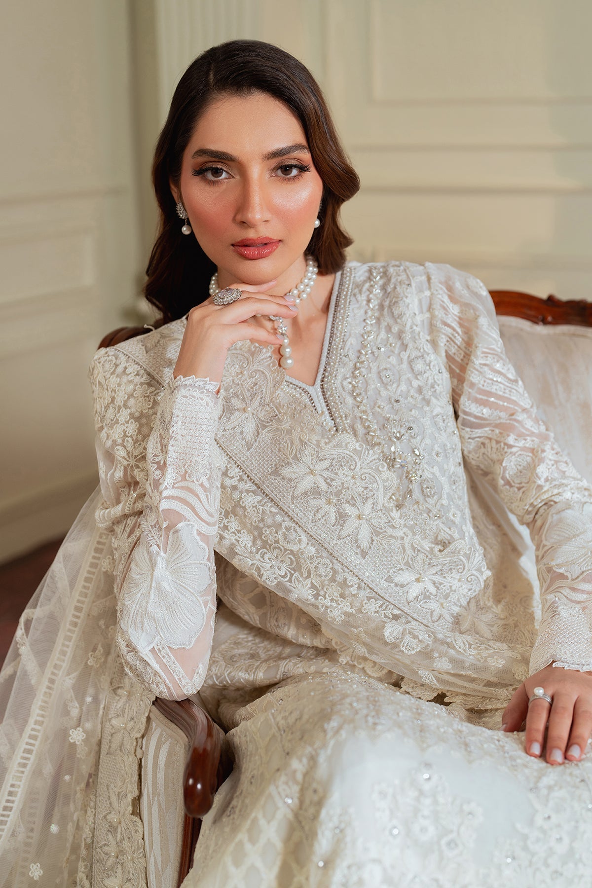 Embroidered Chiffon By Baroque MZD-44 - STITCHED