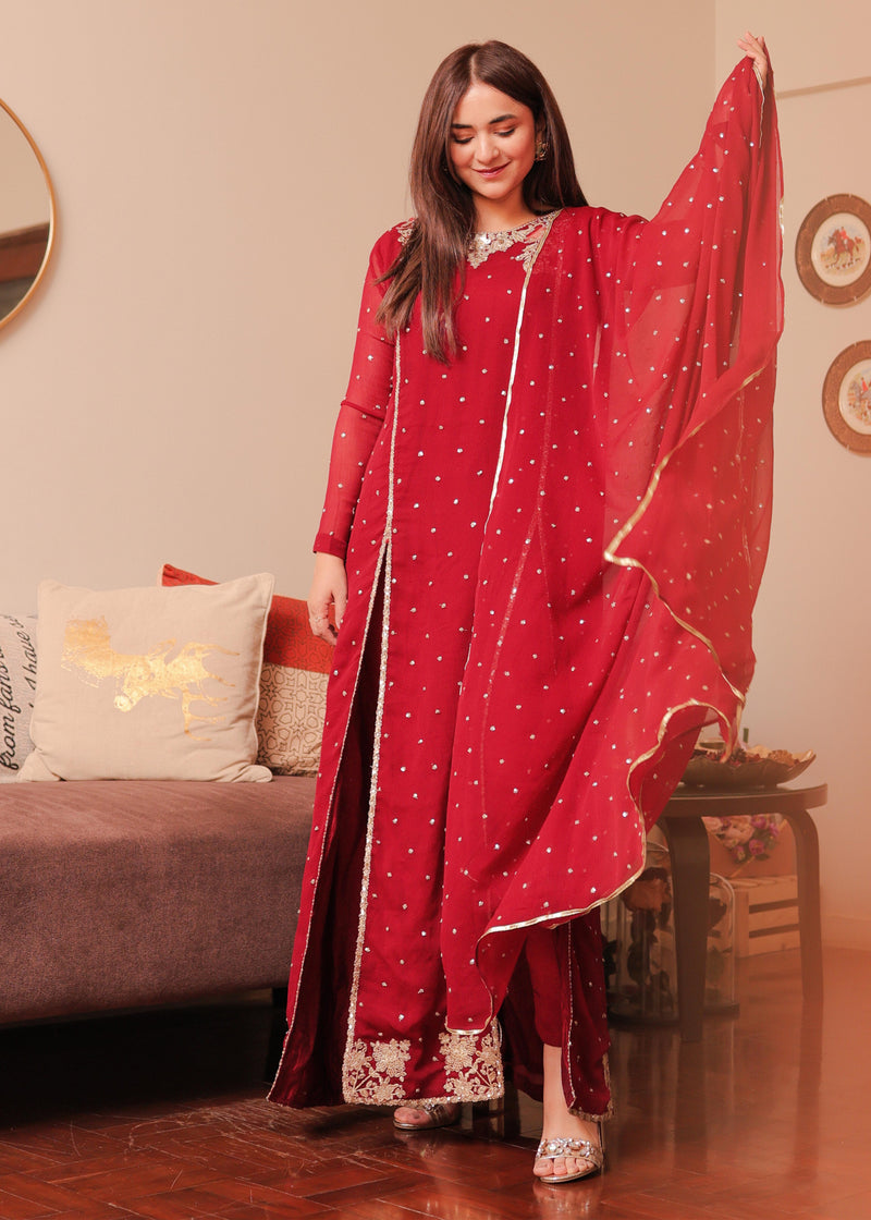 Maroon By Laam - (STITCHED)