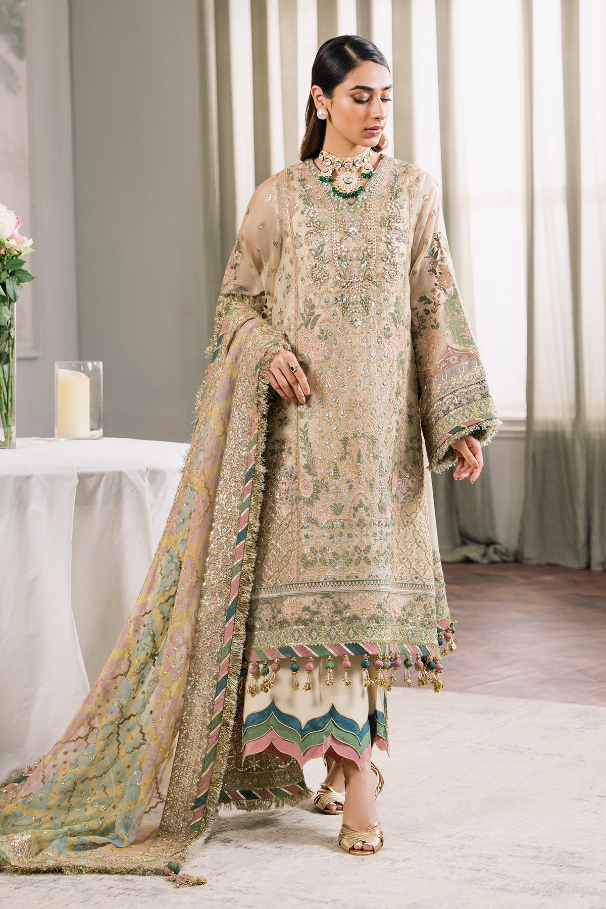 Embroidered Masuri By Baroque MZD-37 - STITCHED