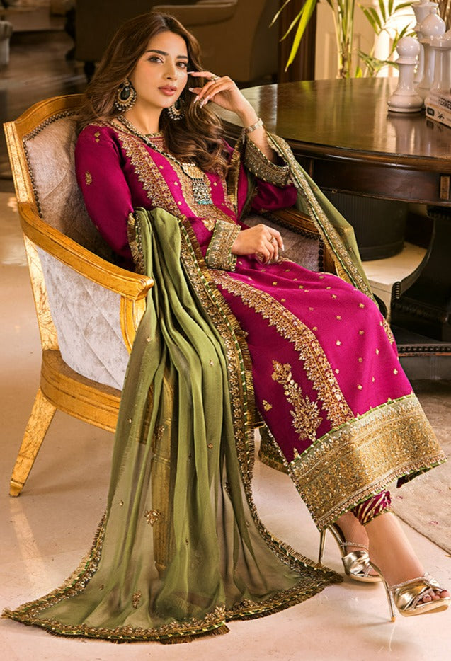 3 Piece Embroidered By ASIM JOFA - STITCHED