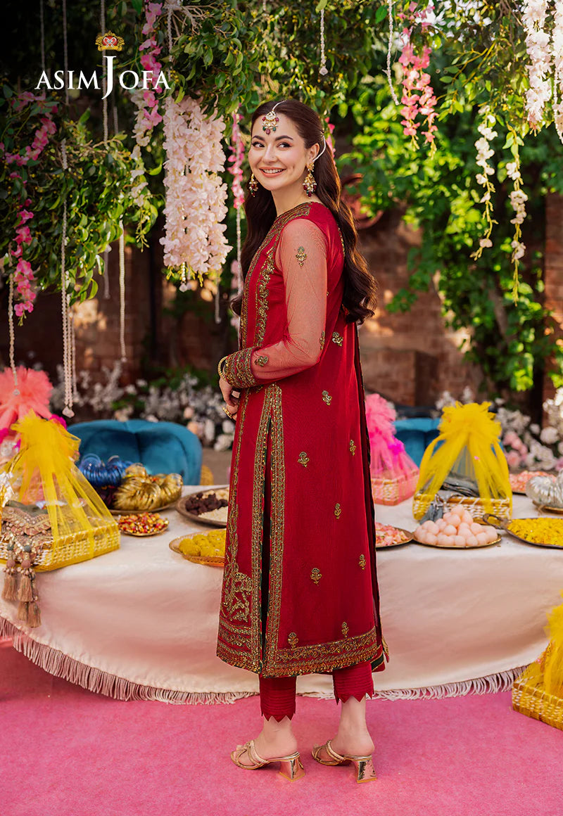 3 Piece Embroidered By Asim Jofa - STITCHED