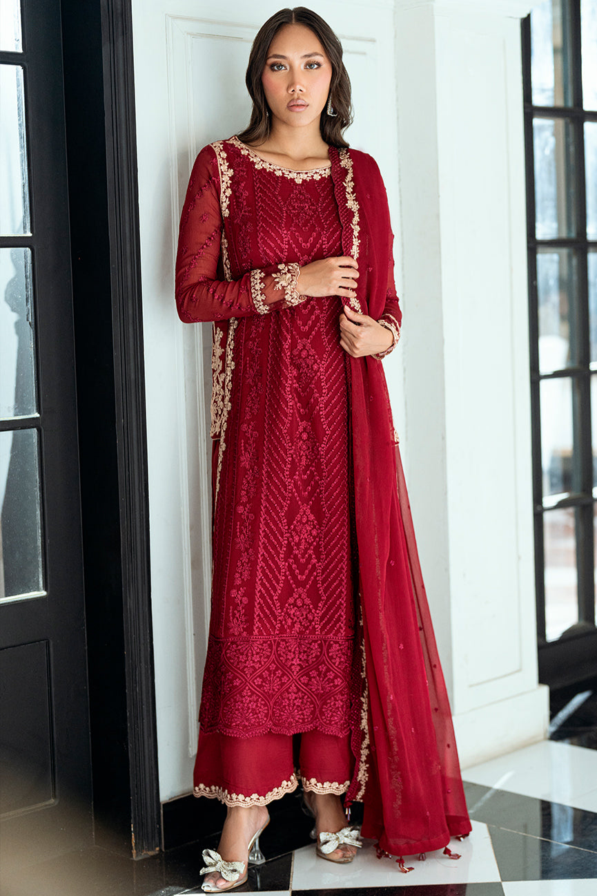 3 Piece Embroidered By Azure MZD-41 - STITCHED