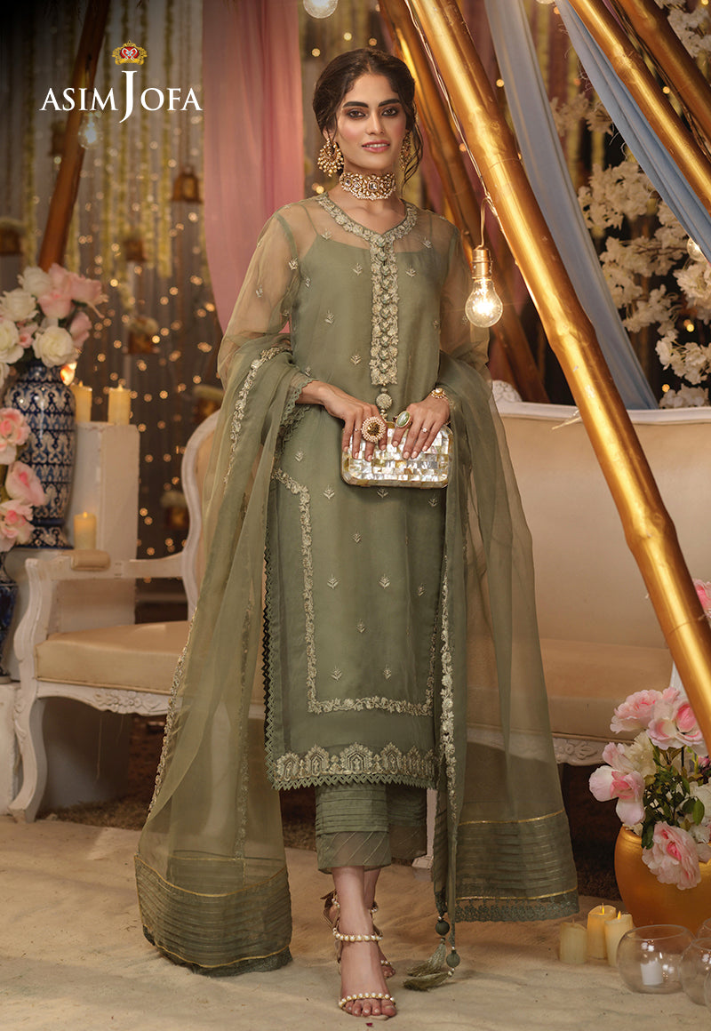 Embroidered Organza By Asim Jofa - UNSTITCHED