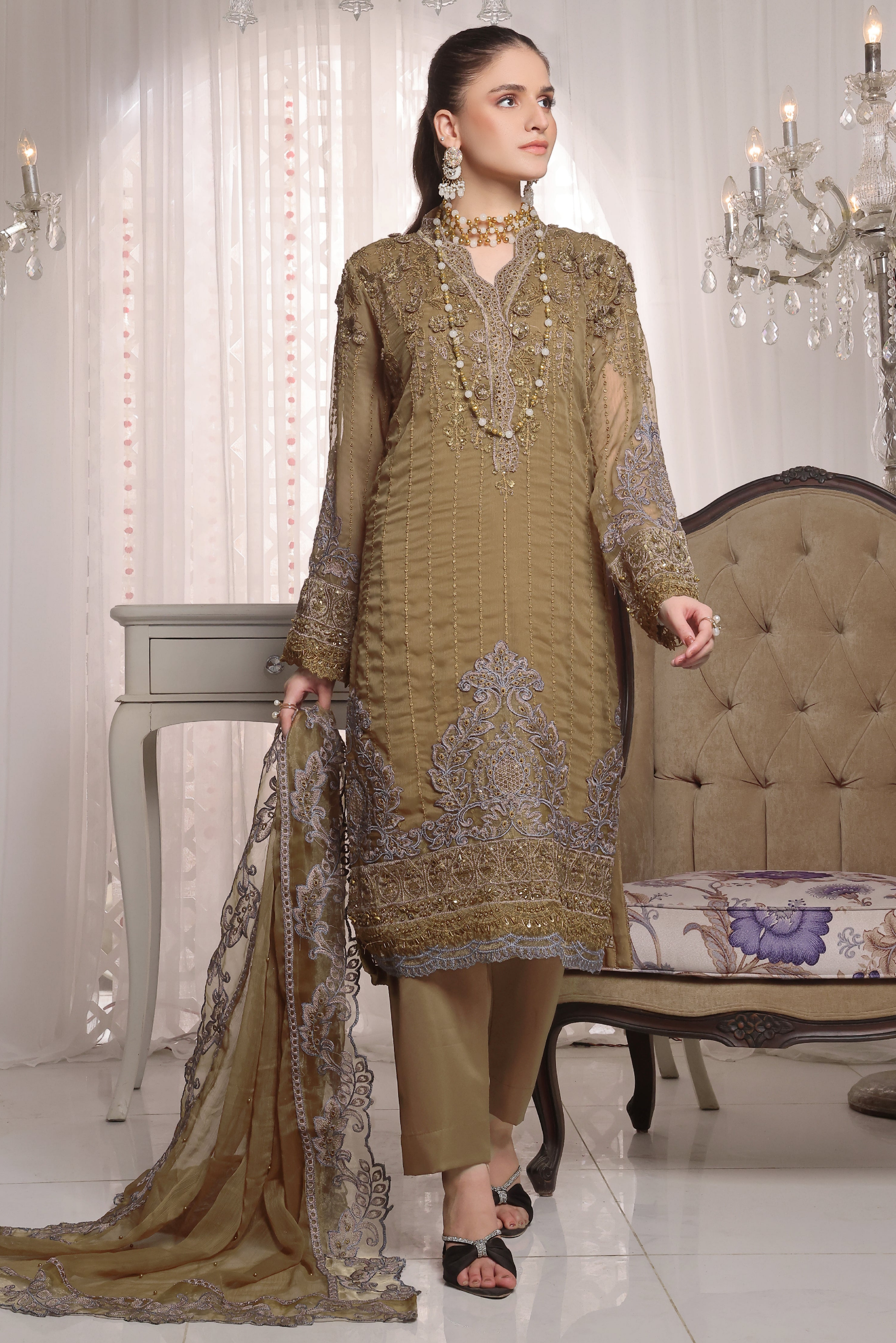3 Piece Stitched - Mirha