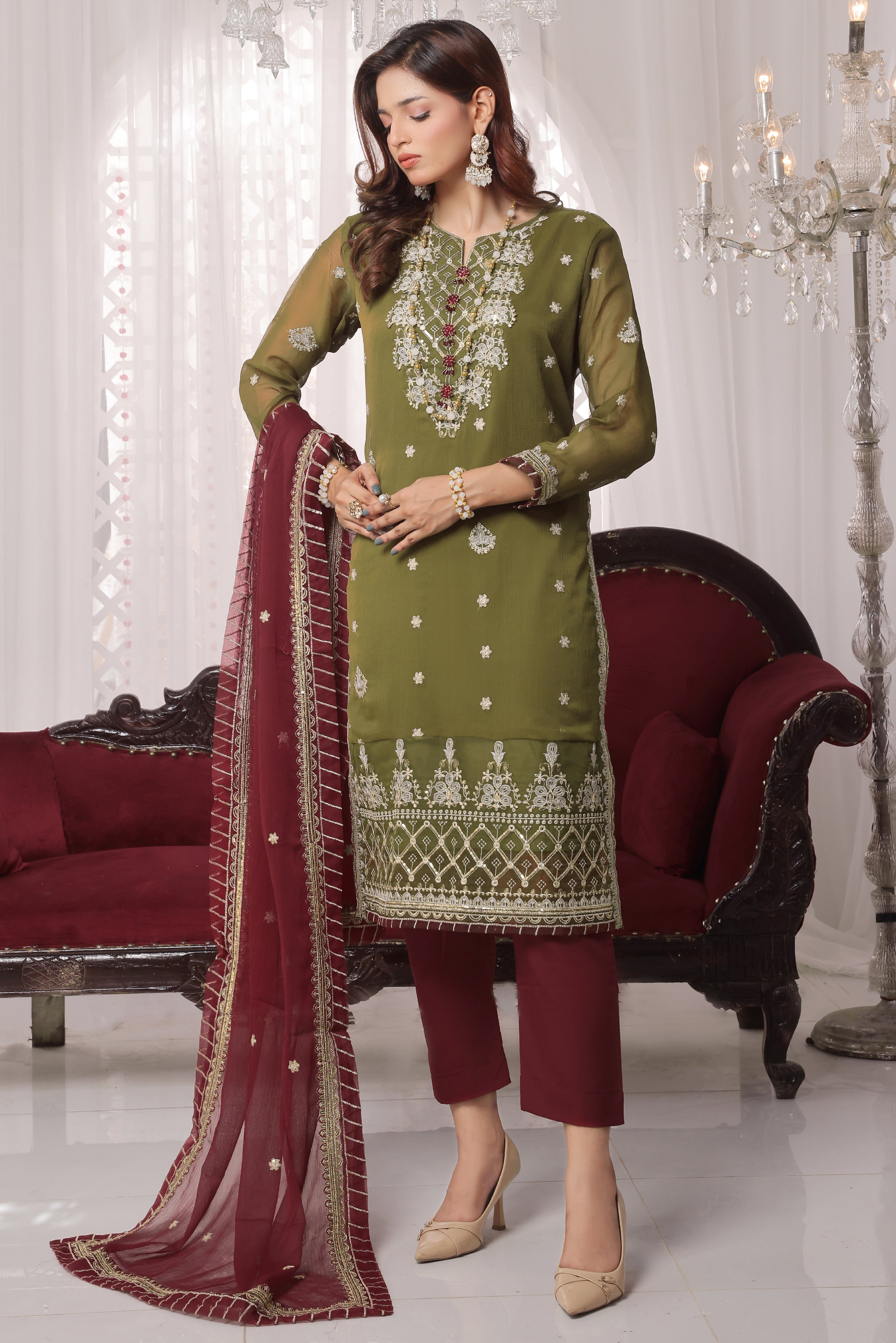 3 Piece Stitched - Ziyana