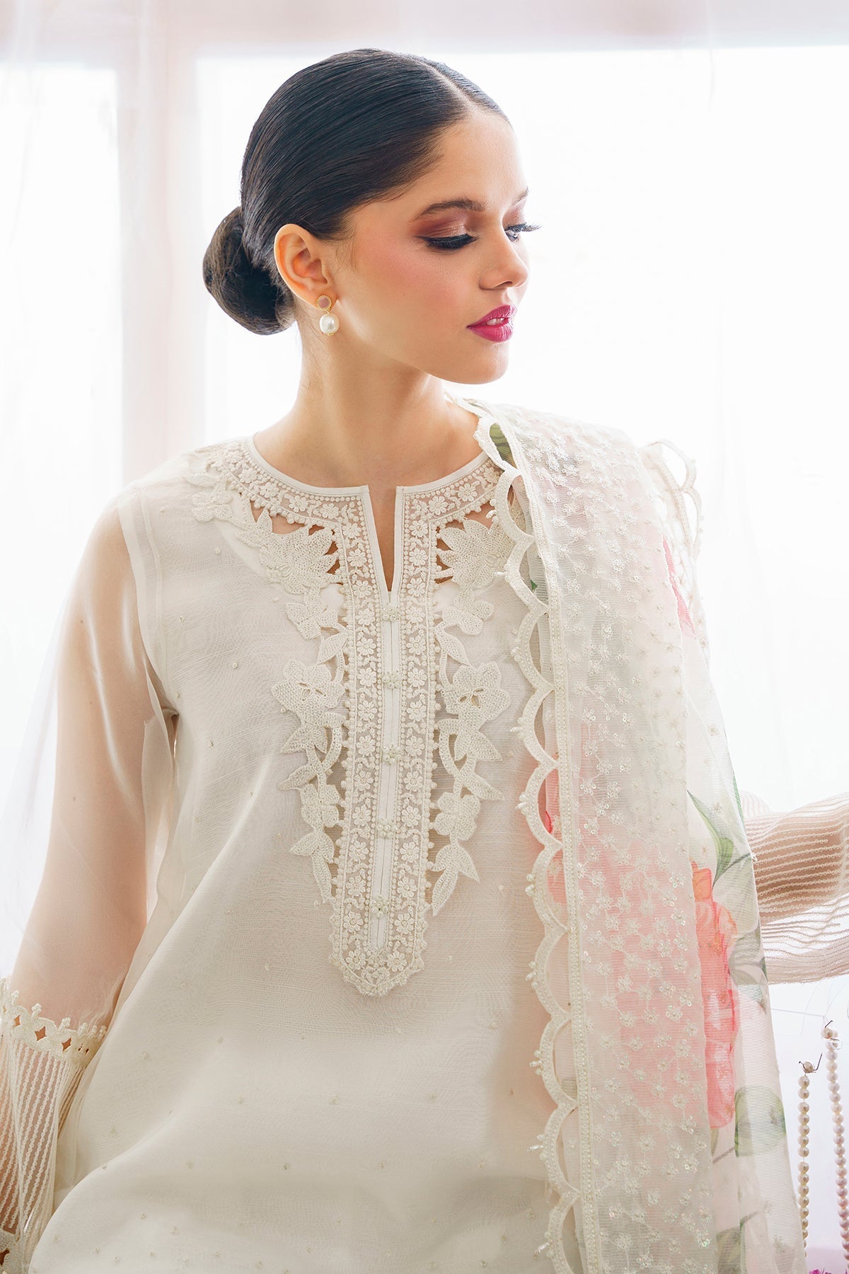 Embroidered Organza By Baroque - UNSTITCHED