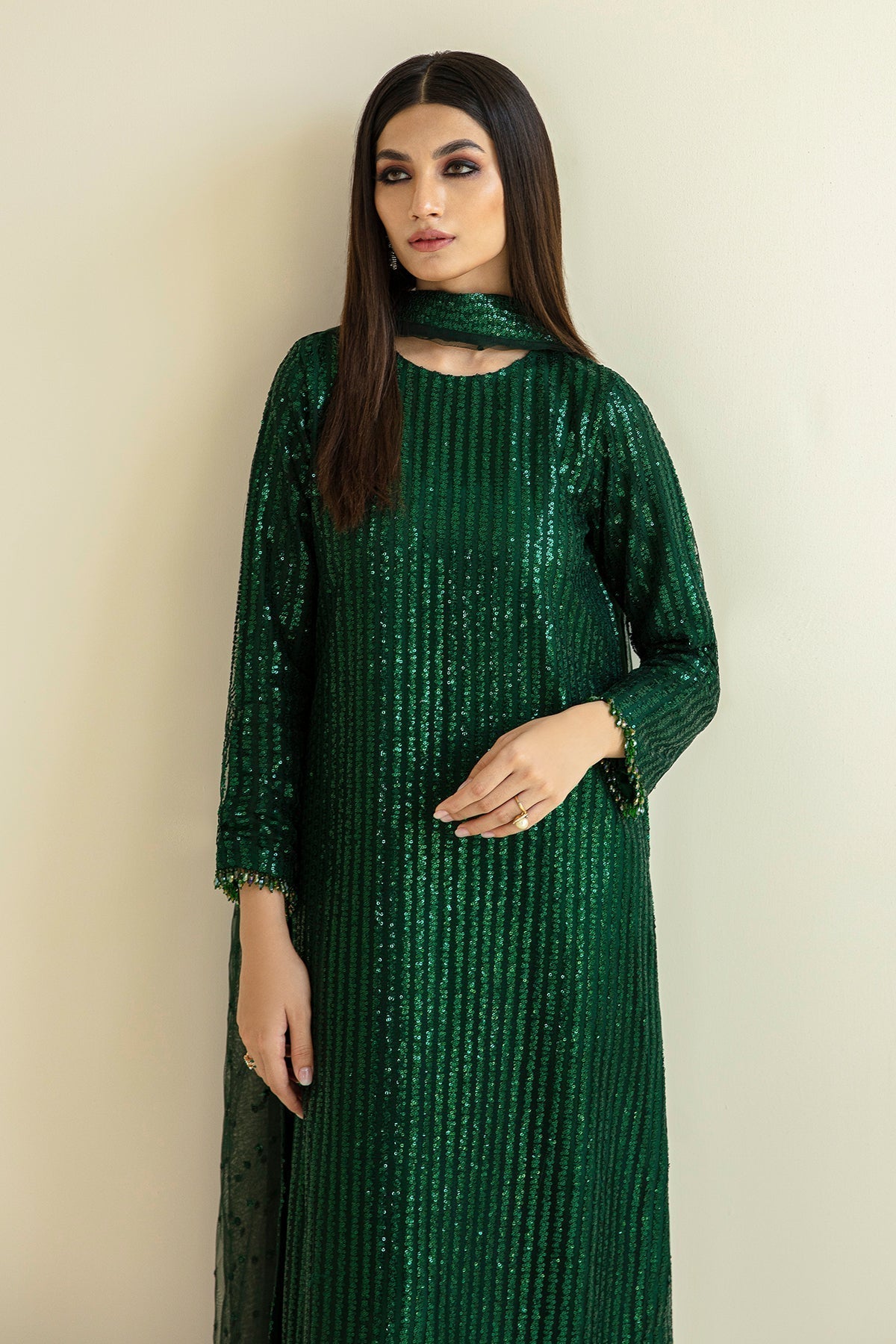 Embroidered Net By Baroque - UNSTITCHED