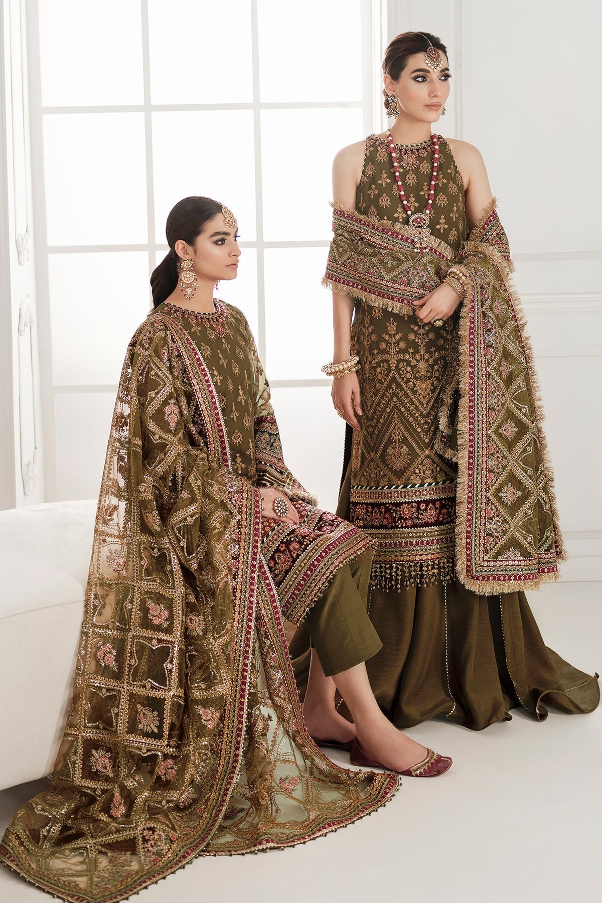 Embroidered Chiffon By Baroque - UNSTITCHED