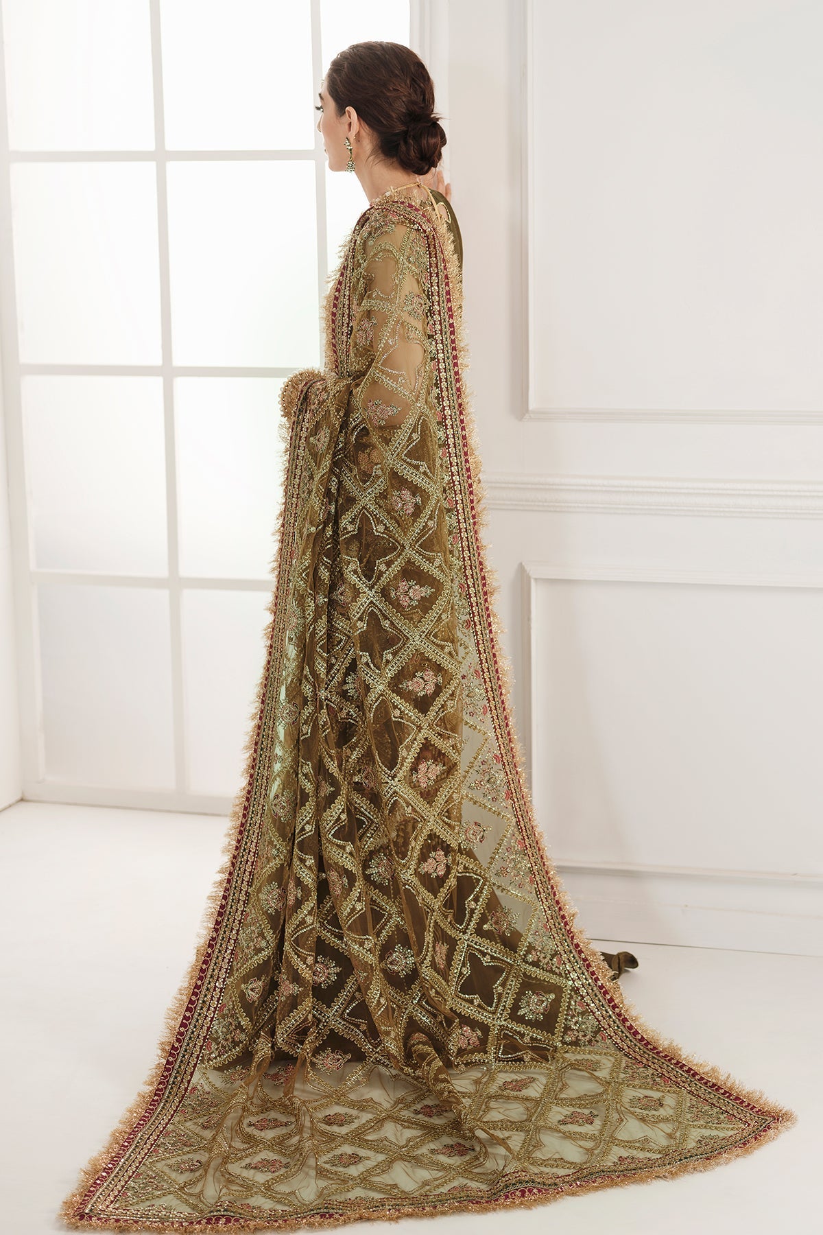 Embroidered Chiffon By Baroque - UNSTITCHED
