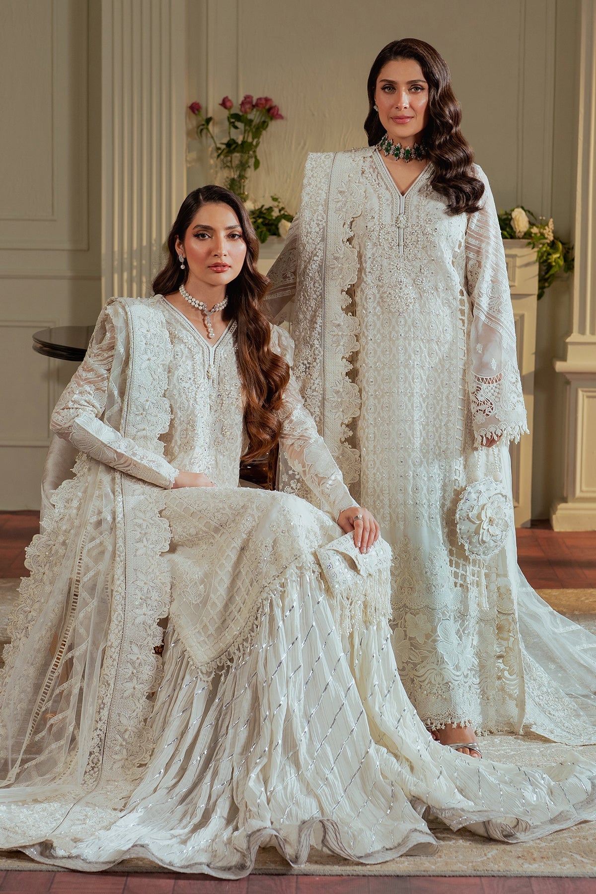 Embroidered Chiffon By Baroque - UNSTITCHED