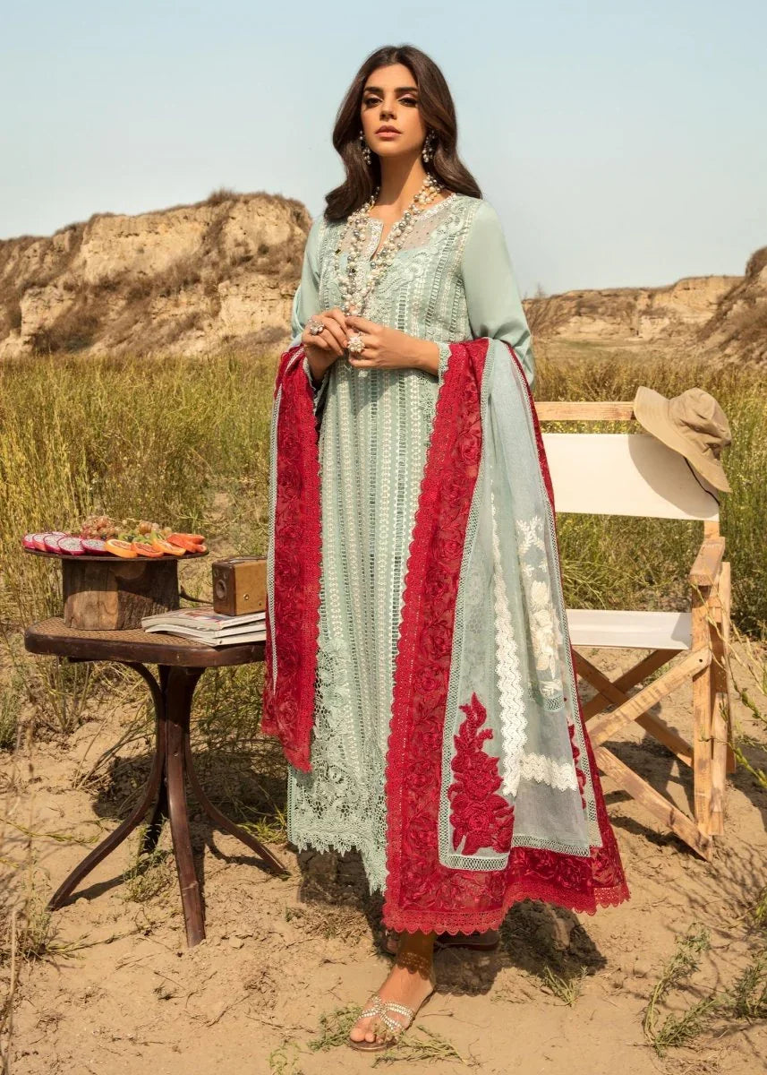 3 Piece Chikankari Crimson by Saira Shakira - UNSTITCHED