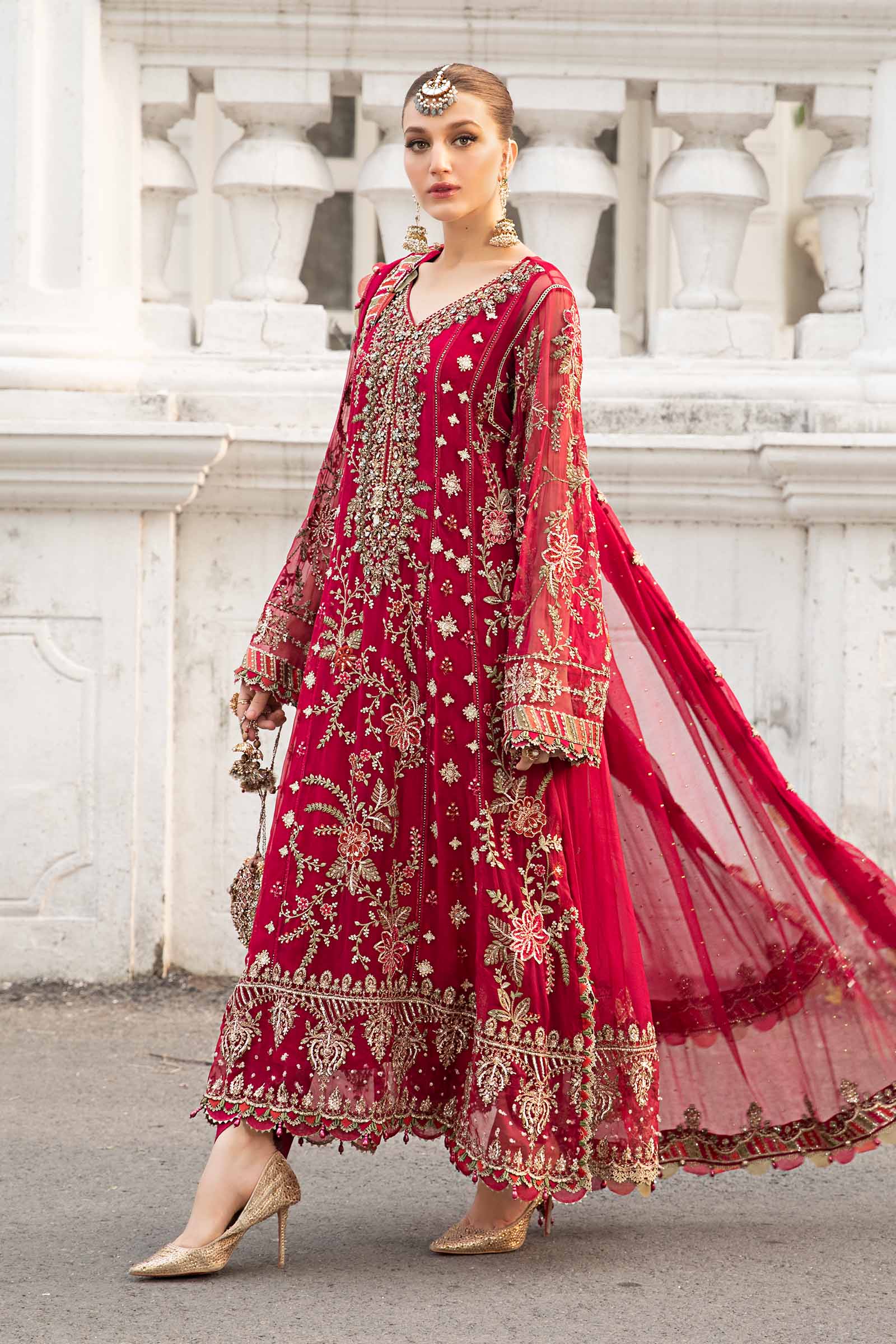 3 Piece Embroidered Chiffon MARIA.B - UNSTITCHED