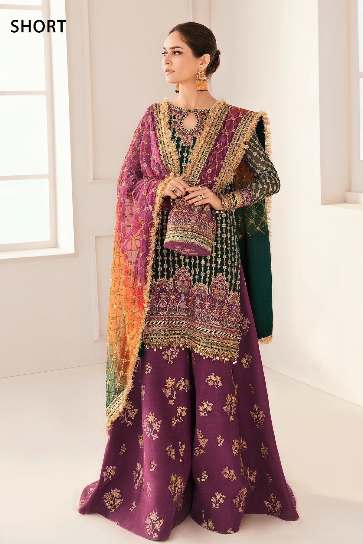 Embroidered Chiffon By Baroque - UNSTITCHED