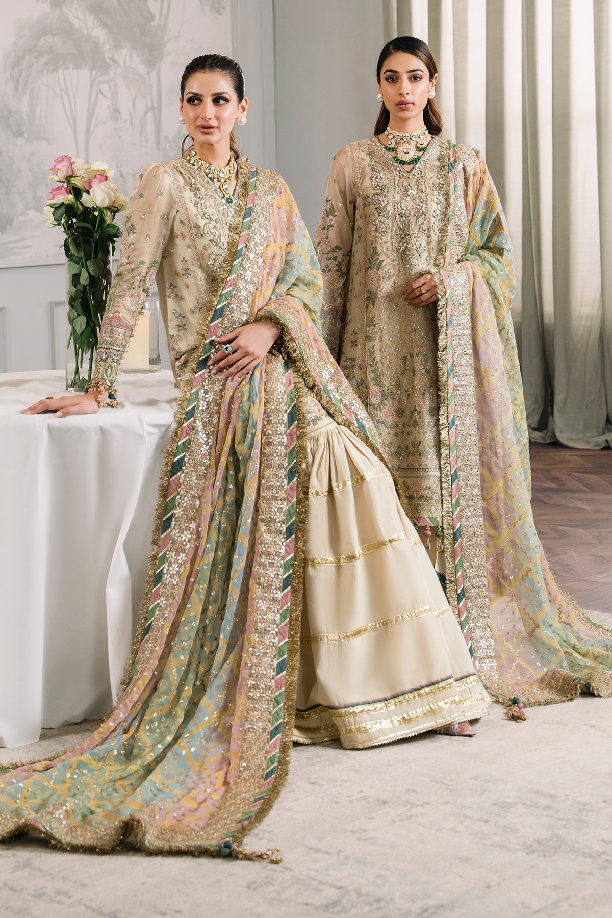 Embroidered Masuri By Baroque MZD-37 - STITCHED