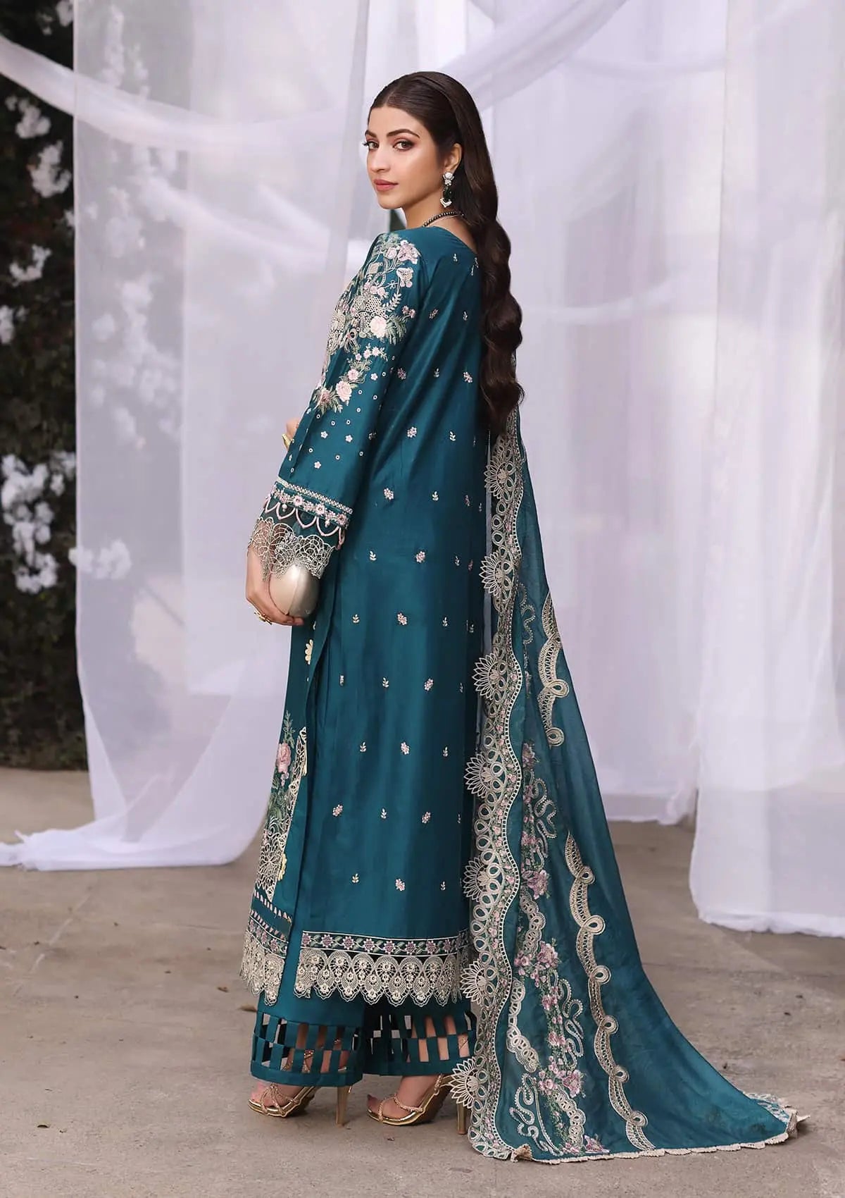 3 Piece Embroidered Lawn By Kahf - UNSTITCHED