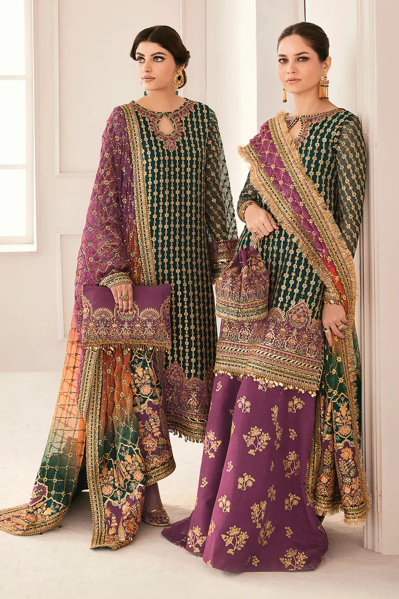 3 Piece Embroidered Chiffon by BAROQUE- UNSTITCHED
