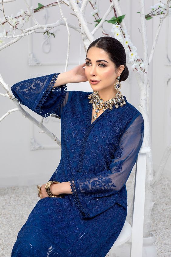 2 Piece Embroidered By Azure - UNSTITCHED