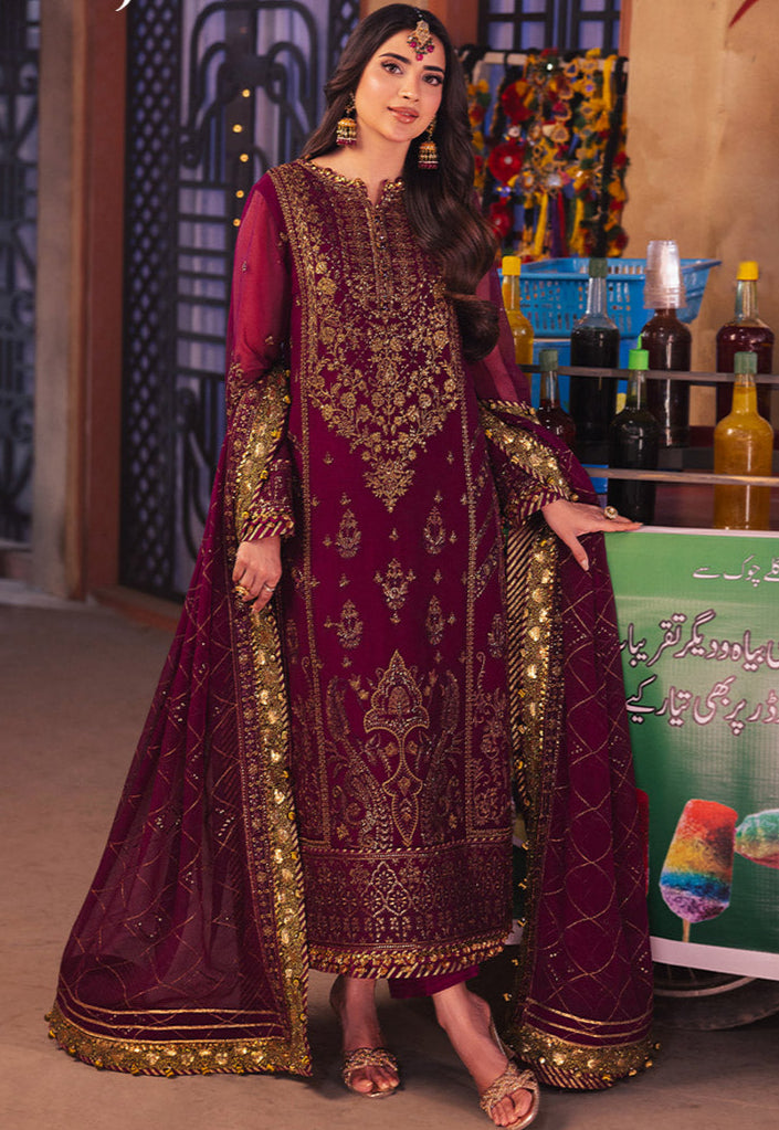 Embroidered Chiffon By Asim Jofa - UNSTITCHED