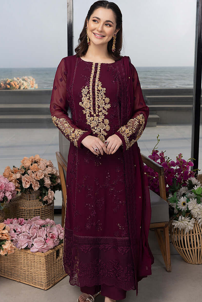 3 Piece Embroidered By Azure - UNSTITCHED