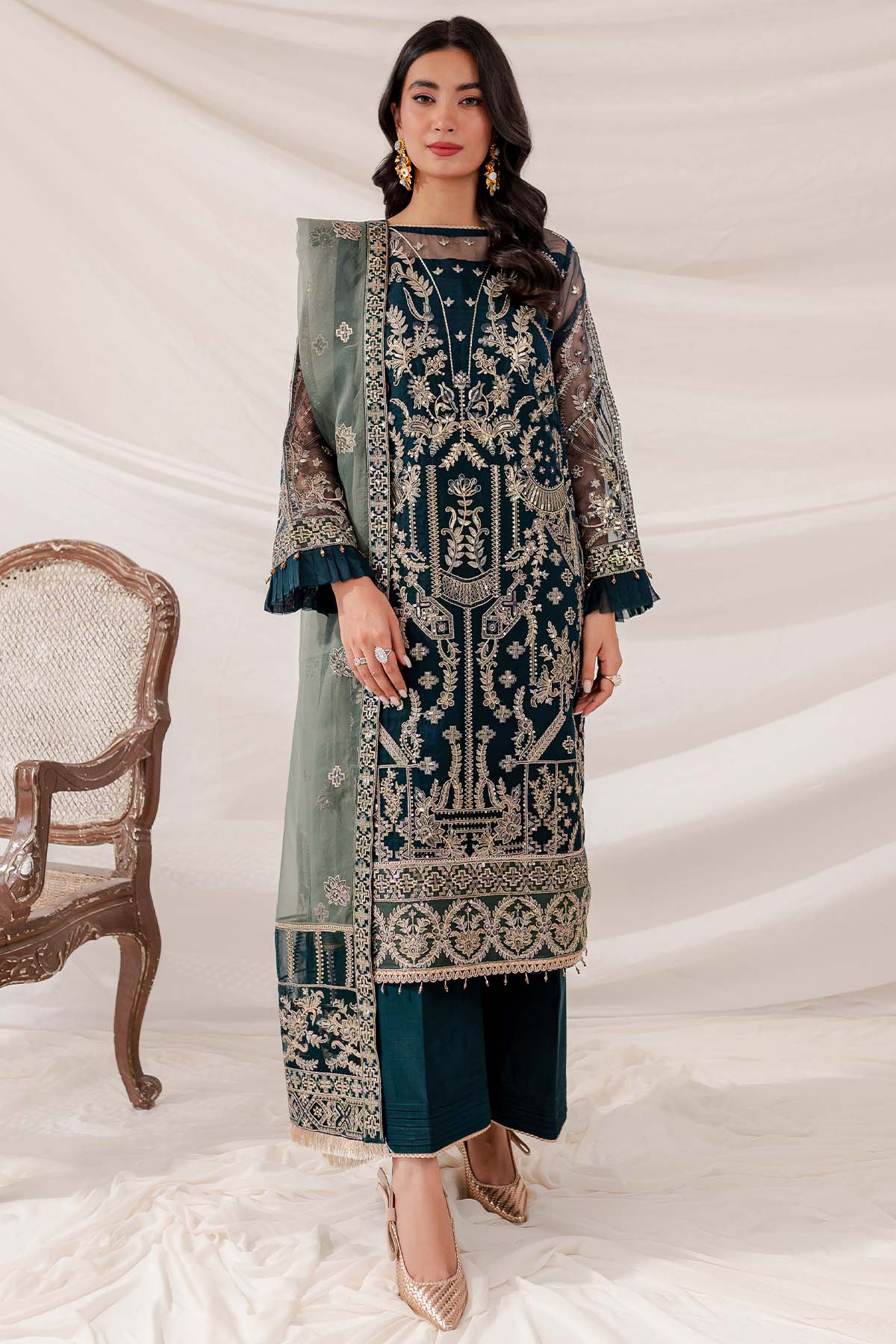 Shamrock By Farasha - UNSTITCHED