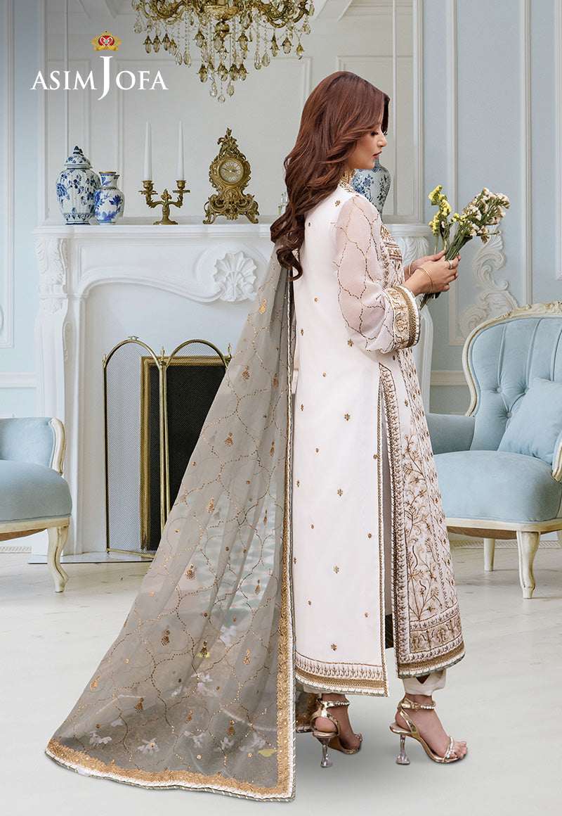 Embroidered Chiffon By Asim Jofa - UNSTITCHED