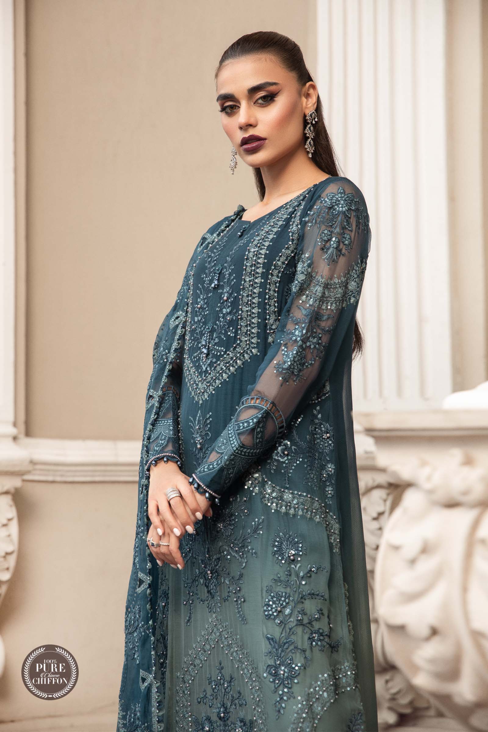 Teal Blue By Maria.B - UNSTITCHED