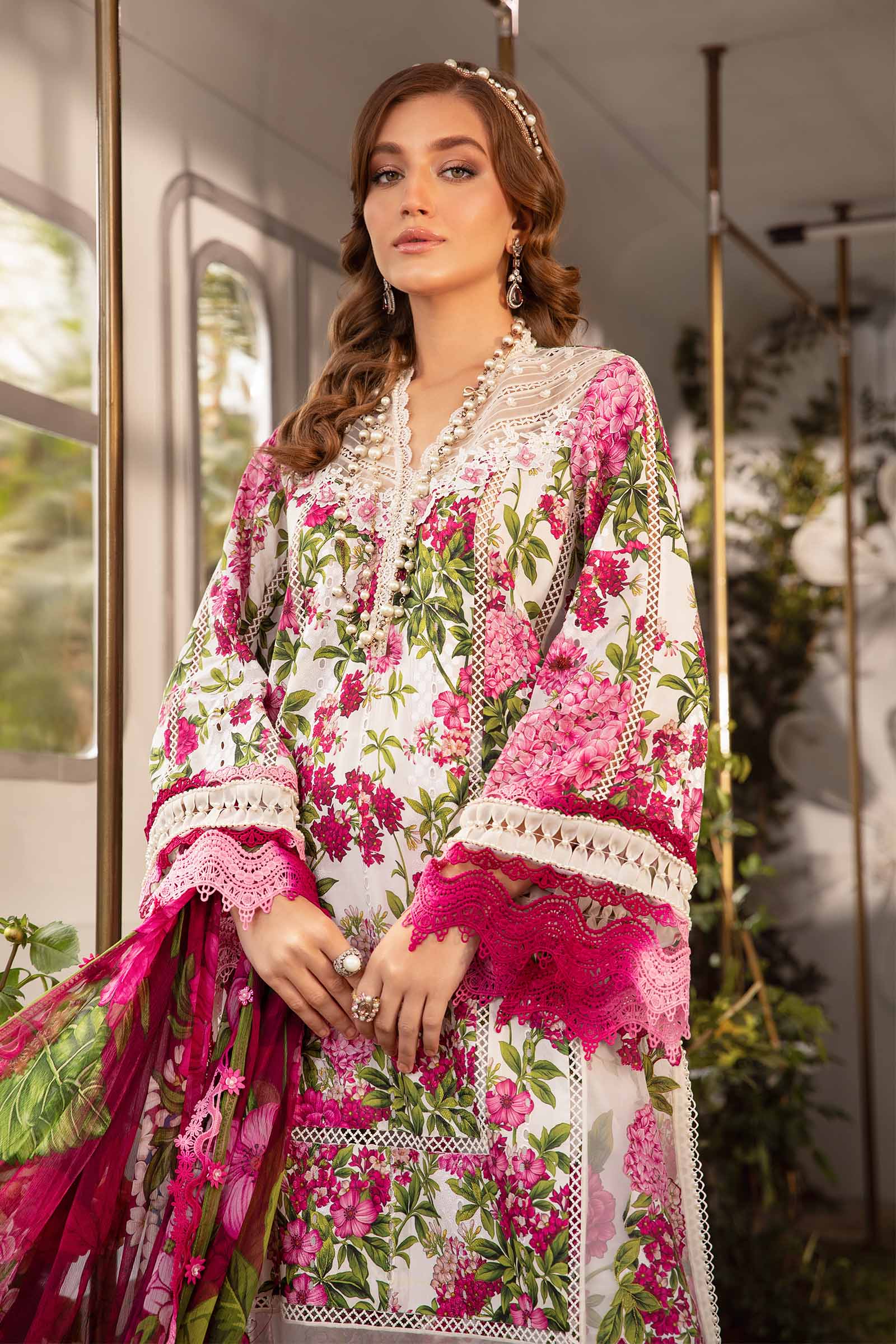3 Piece Embroidered Printed Lawn By Maria.B - UNSTITCHED