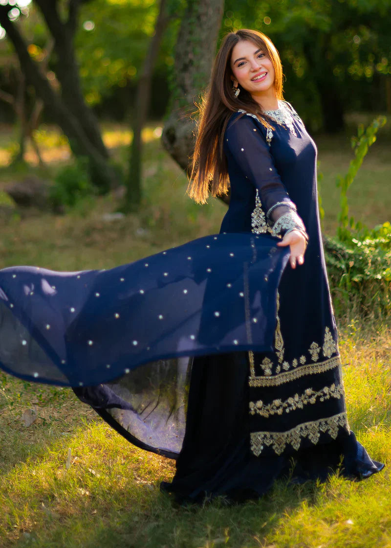3 Piece Embroidered Laam - UNSTITCHED