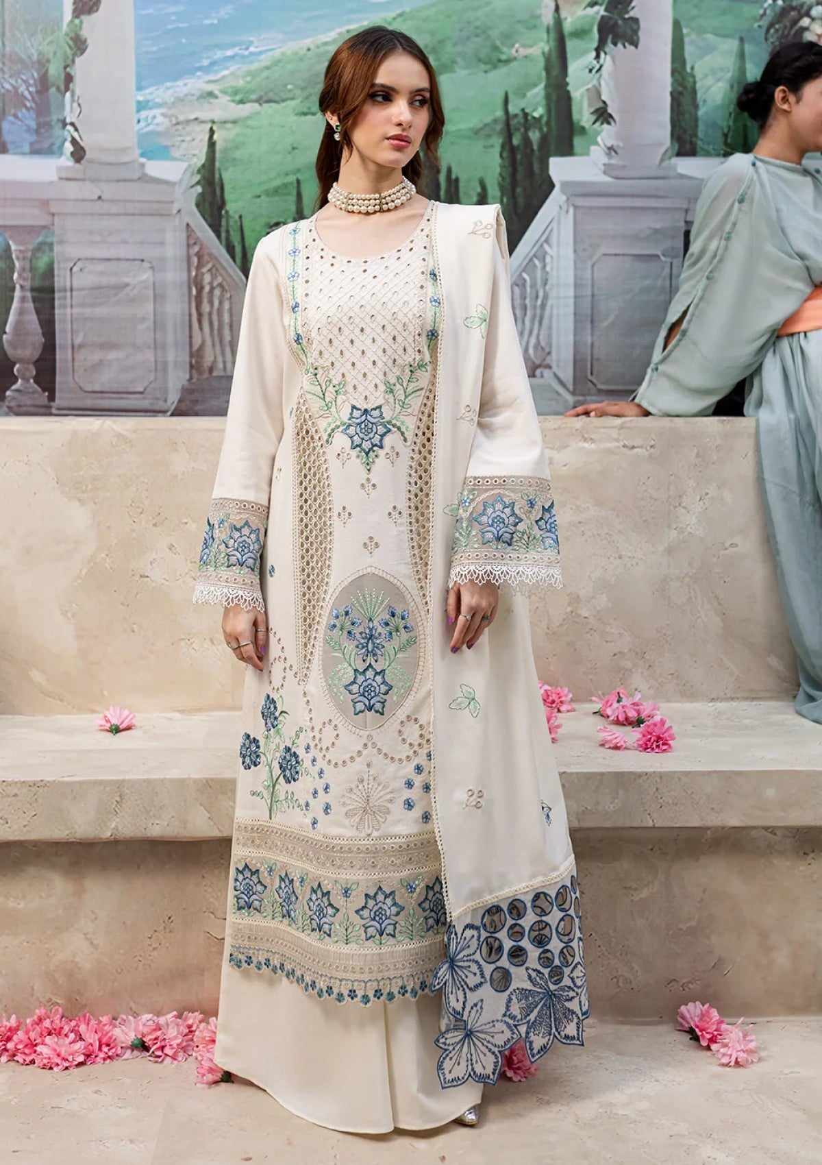 3 piece Unstitched - JAZMIN Luxury lawn